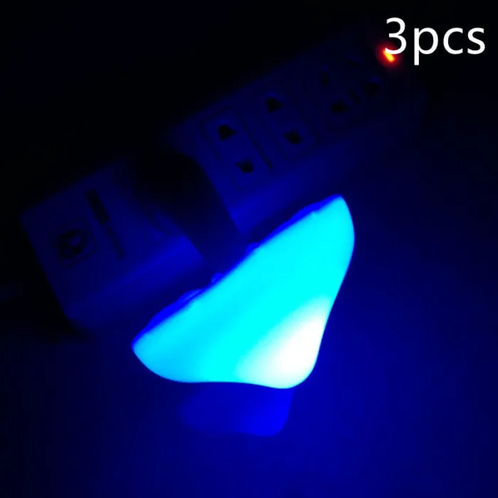 LED Night Light Mushroom Wall Socket Lamp EU US Plug Warm White Light-control Sensor Bedroom Light Home Decoration - Image 24