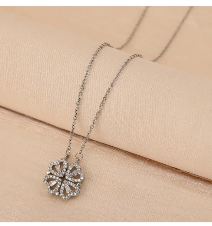 Variety Four-leaf Clover Non-fading Light Luxury Titanium Steel Necklace - Image 3