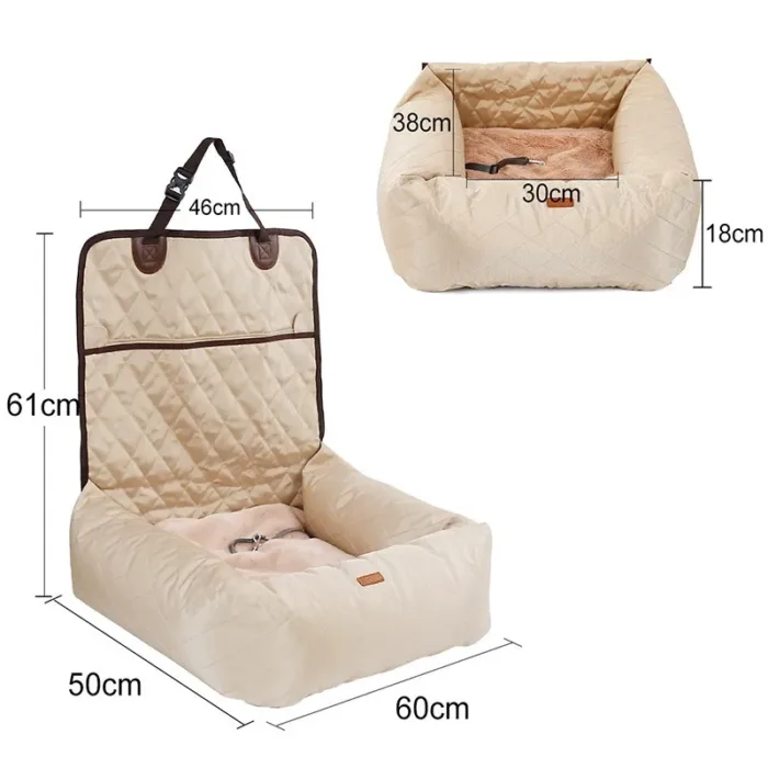 2 In 1 Pet Dog Carrier Folding Car Seat Pad Thickened Multi-purpose Pet Bed Dog Car Mattress Pets Supplies - Image 2