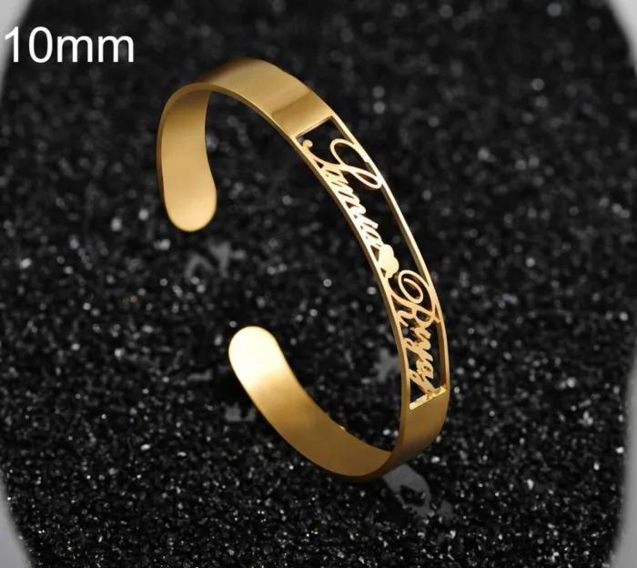 Customized Name Bracelet Personalized Custom Bangles Stainless Steel Jewelry - Image 30