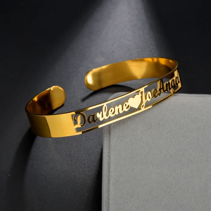 Customized Name Bracelet Personalized Custom Bangles Stainless Steel Jewelry - Image 13