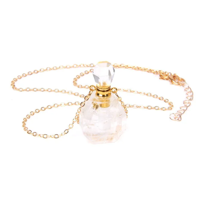 Perfume bottle crystal pendant necklace - Image 10