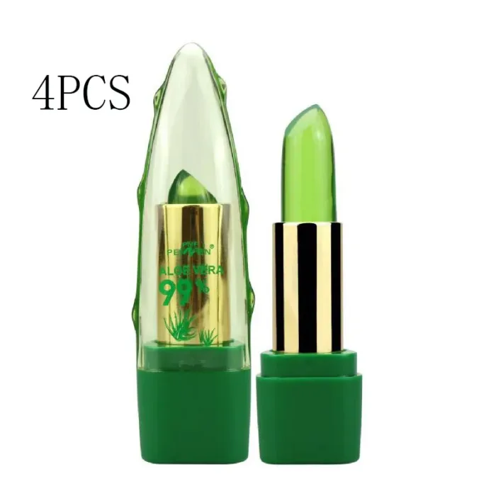 Aloe Vera Gel Color Changing Lipstick Gloss  Moisturizer Anti-drying Desalination Fine-grain Lip Blam Care - Image 10