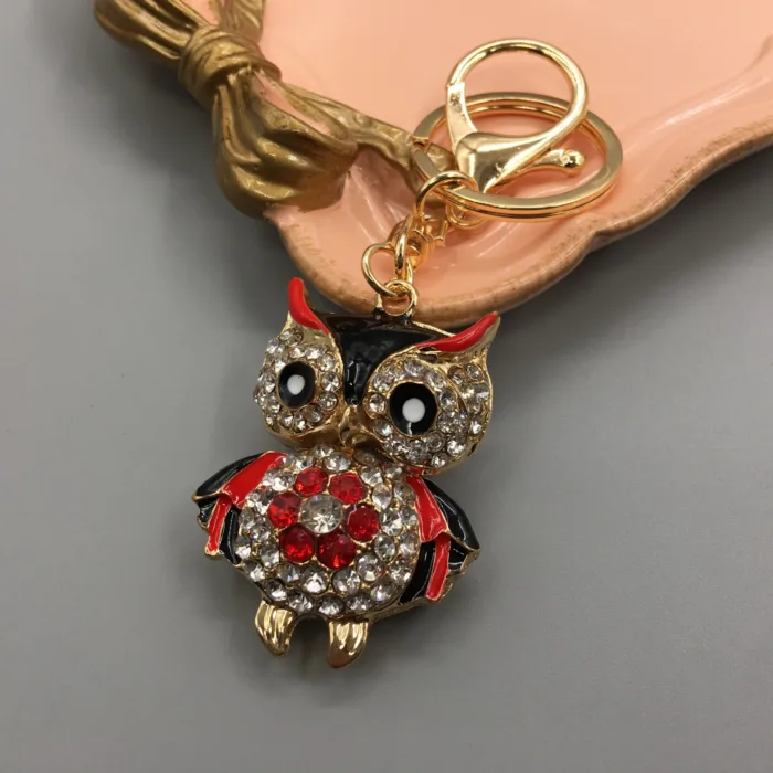 Owl Keychain Enamel Artware Cartoon Cute - Image 5