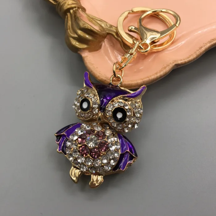 Owl Keychain Enamel Artware Cartoon Cute - Image 7