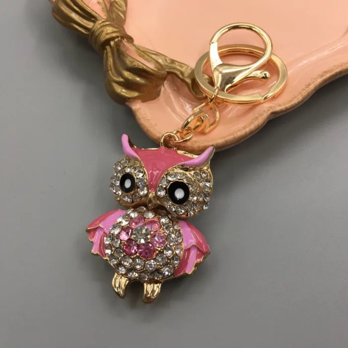 Owl Keychain Enamel Artware Cartoon Cute - Image 6