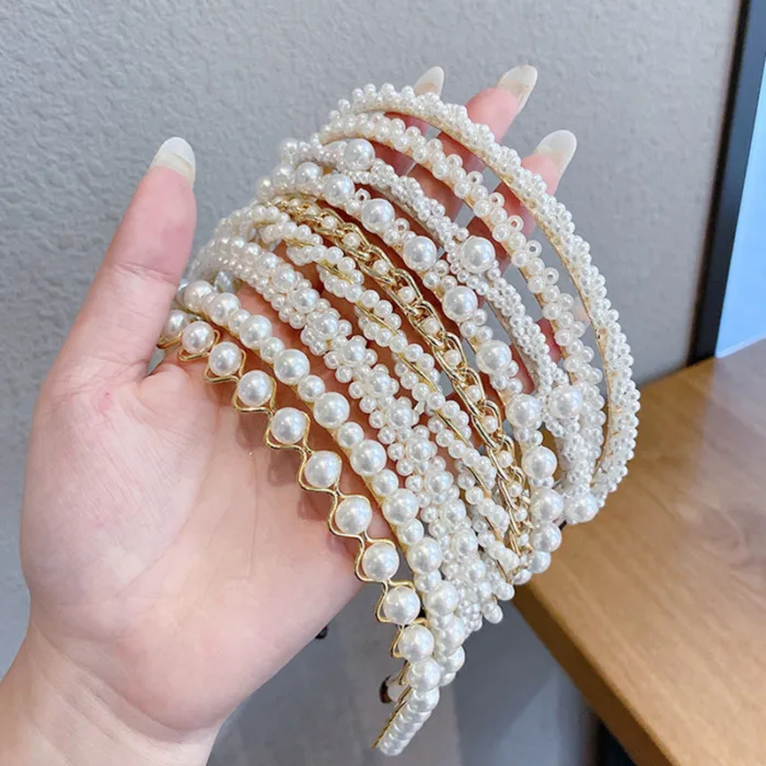 Thin pearl headband - Image 2