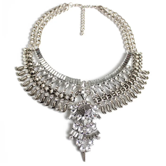 Alloy Diamond Short Necklace Crystal Necklace - Image 2