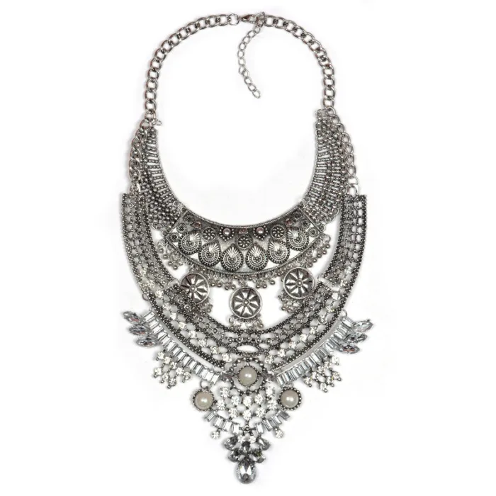 Alloy Diamond Short Necklace Crystal Necklace - Image 14