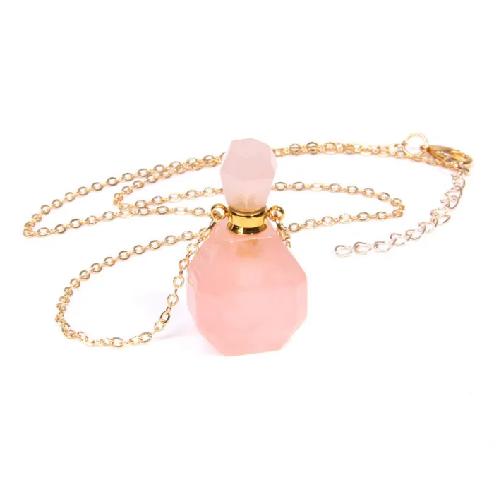 Perfume bottle crystal pendant necklace - Image 11