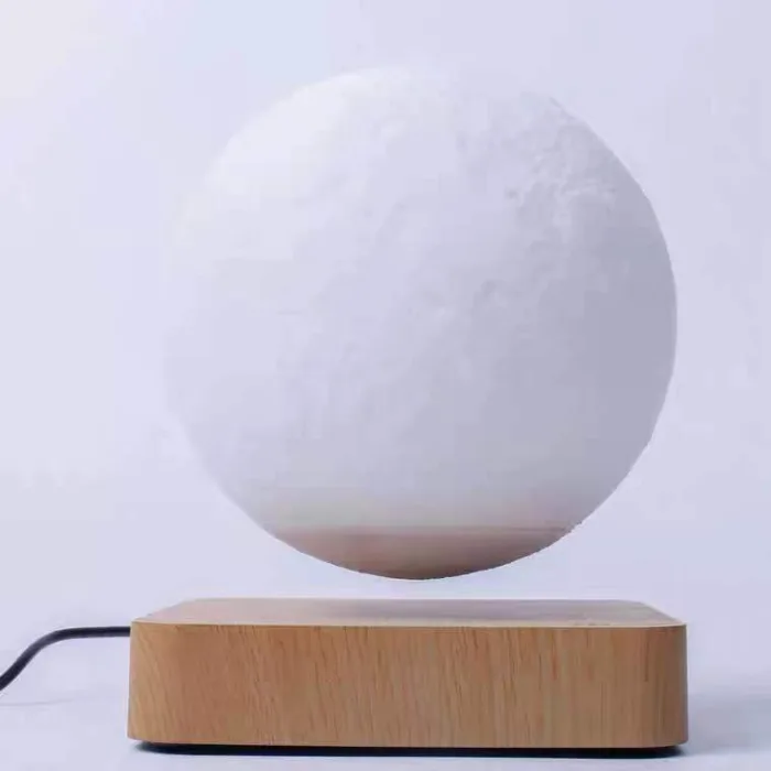 Magnetic Levitation Table Lamp Moon Light 3D Printing Planet Night Light - Image 2