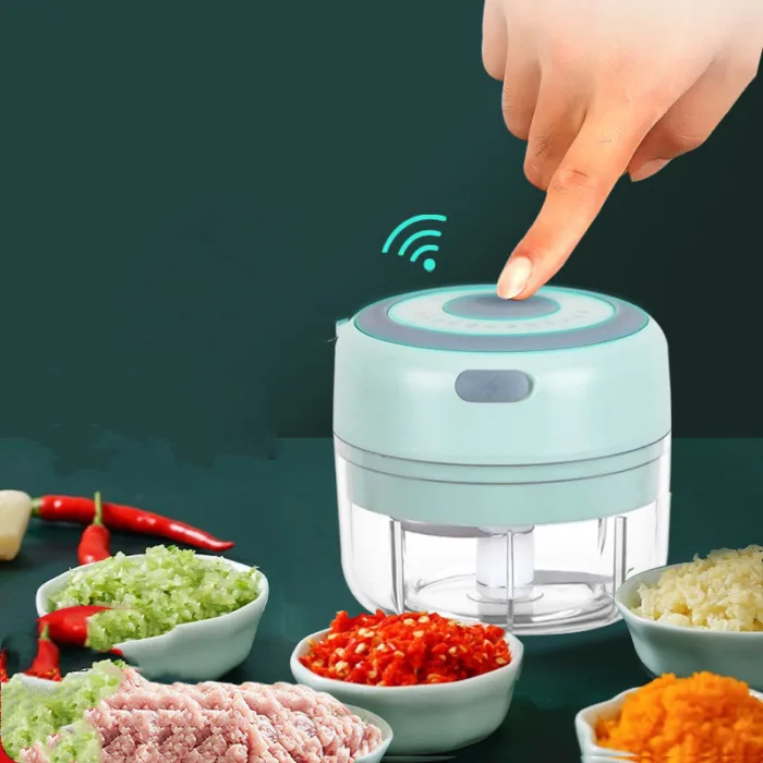 Mini Electric Garlic Chopper USB Charging Ginger Masher Machine Sturdy Durable Chili Vegetable Crusher Kitchen Tool - Image 6