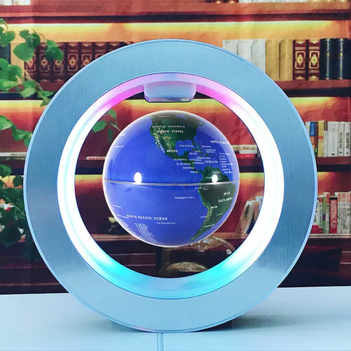 Round LED World Map Floating Globe Magnetic Levitation Light Anti Gravity Magic - Image 7