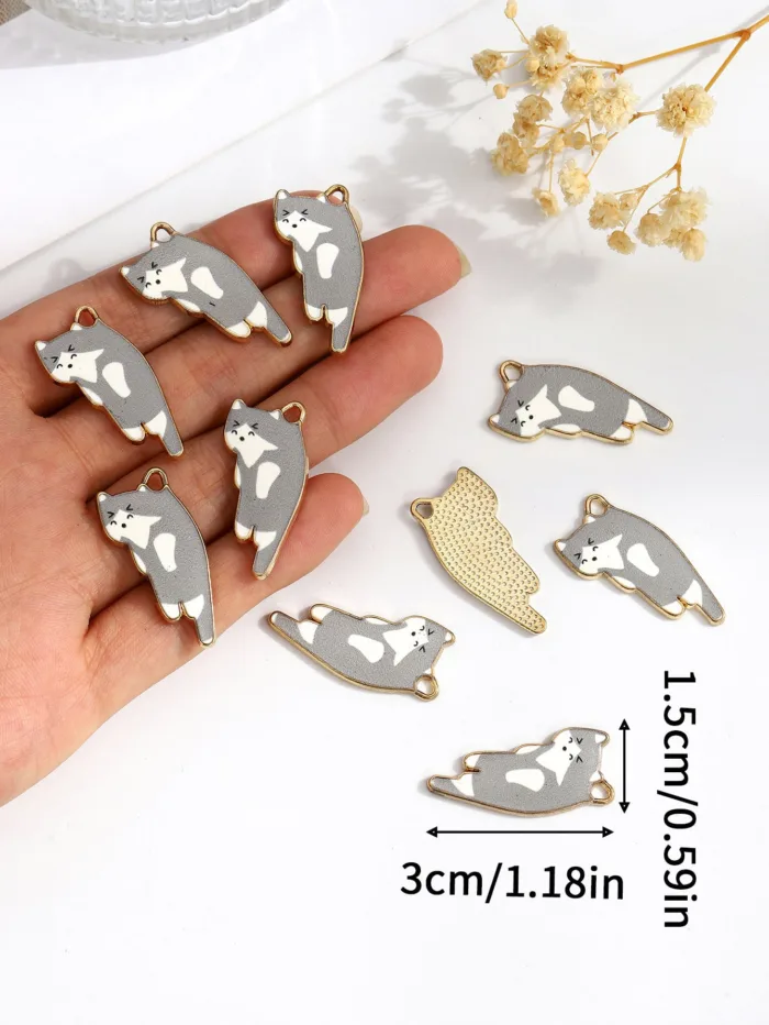 DIY Ornament Accessories Animal Kitty Student Earrings - Image 8