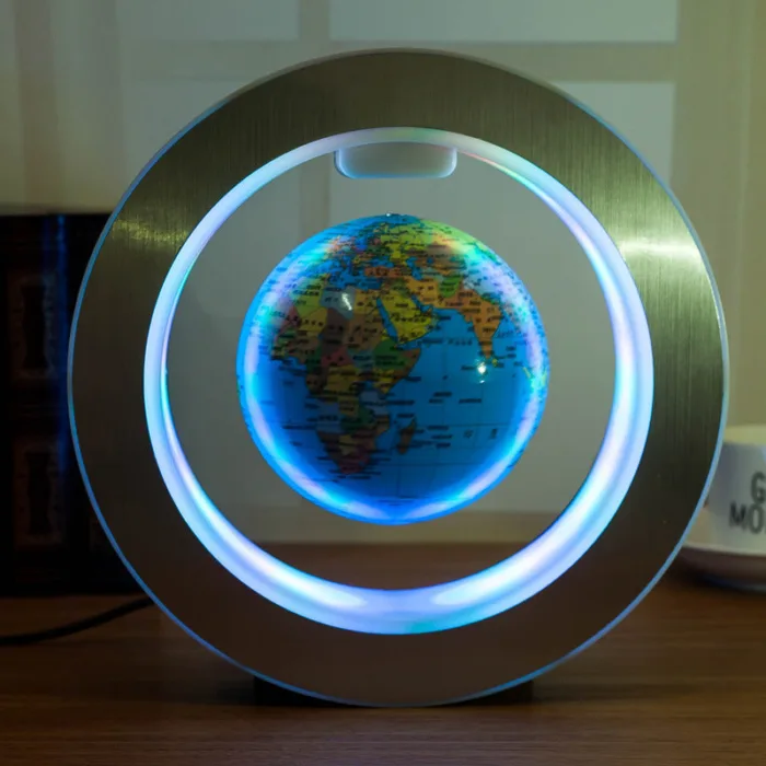 Round LED World Map Floating Globe Magnetic Levitation Light Anti Gravity Magic - Image 24