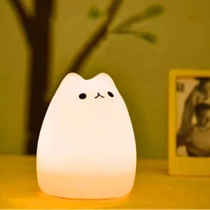 Silicone Touch Sensor LED Night Light For Children Baby Kids - Image 17