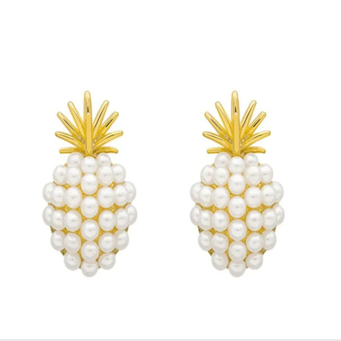 Pineapple Starfish Pearl Earrings - Image 5