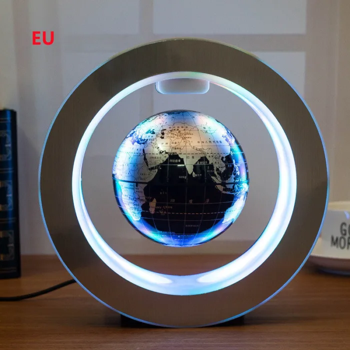 Round LED World Map Floating Globe Magnetic Levitation Light Anti Gravity Magic - Image 23