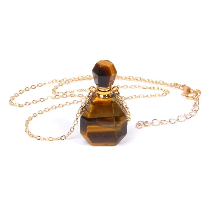 Perfume bottle crystal pendant necklace - Image 9