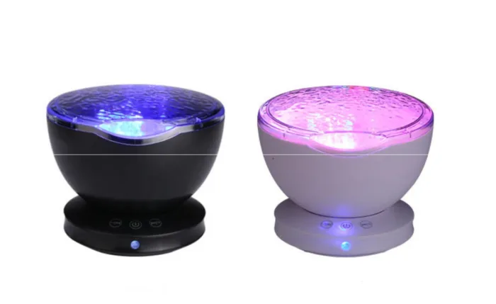 Ocean Wave Projector LED Night Light Remote Control TF Cards Music Player Speaker Aurora Projection - Image 8