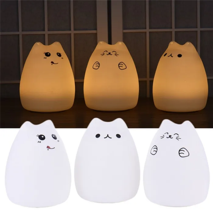 Silicone Touch Sensor LED Night Light For Children Baby Kids - Image 7