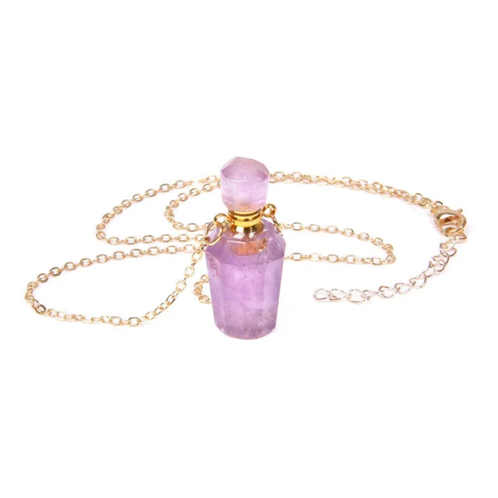 Perfume bottle crystal pendant necklace - Image 8