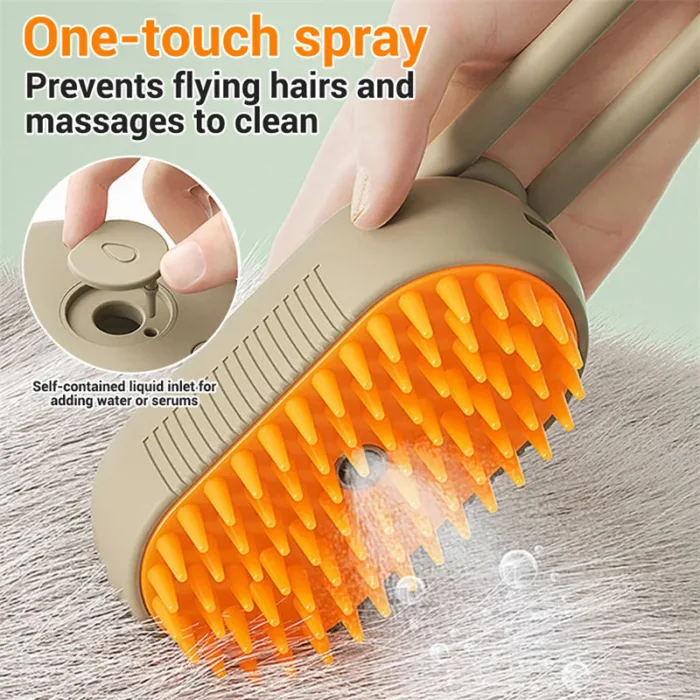 Cat Steam Brush Steamy Dog Brush 3 In 1 Electric Spray Cat Hair Brushes For Massage Pet Grooming Comb Hair Removal Combs Pet Products - Image 5