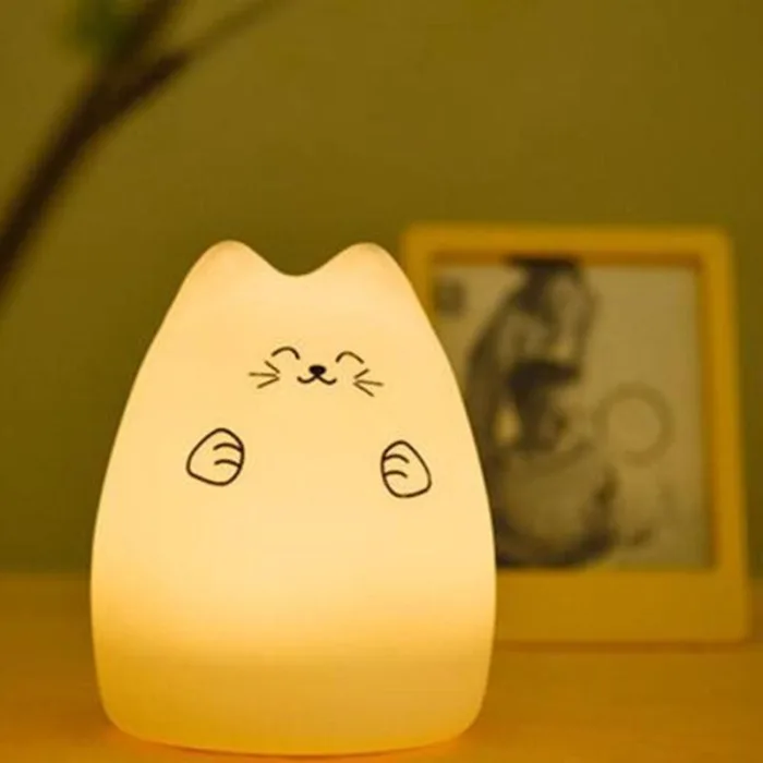 Silicone Touch Sensor LED Night Light For Children Baby Kids - Image 16