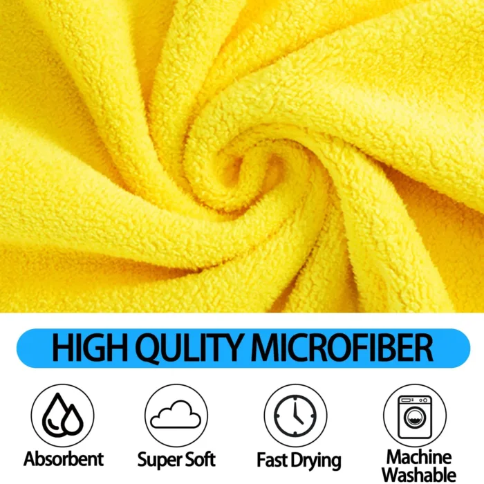 Dog Towels For Drying Dogs Drying Towel Dog Bath Towel, Quick-drying Pet Dog And Cat Towels Soft Fiber Towels Robe Super Absorbent Quick Drying Soft Microfiber Pet Towel For Dogs, Cats Yellow - Image 6