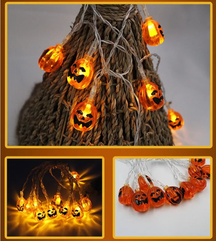 Halloween Decoration Pumpkin  Light  LED String Lights Lantern - Image 5