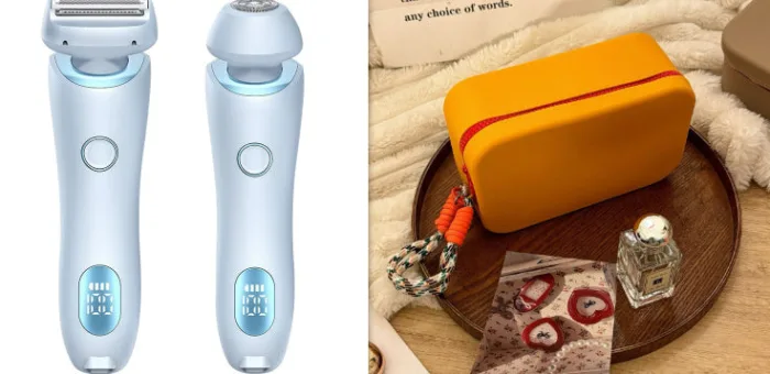 2 In 1 Hair Removal Epilator USB Rechargeable Trimmer Women Body Razor Face Leg Armpit Bikini Hand Pubic Shaver Hair Remover - Image 15