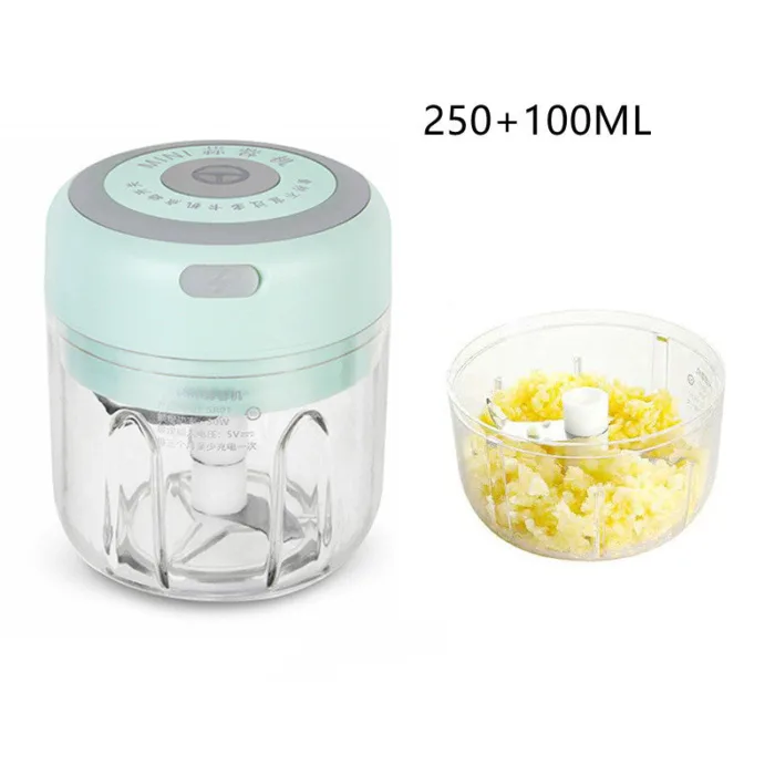 Mini Electric Garlic Chopper USB Charging Ginger Masher Machine Sturdy Durable Chili Vegetable Crusher Kitchen Tool - Image 16