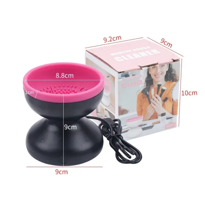 Electric Makeup Brush Cleaner Machine Portable Automatic USB Cosmetic Brush Cleaner Tools For All Size Beauty Makeup Brushes Set - Image 6