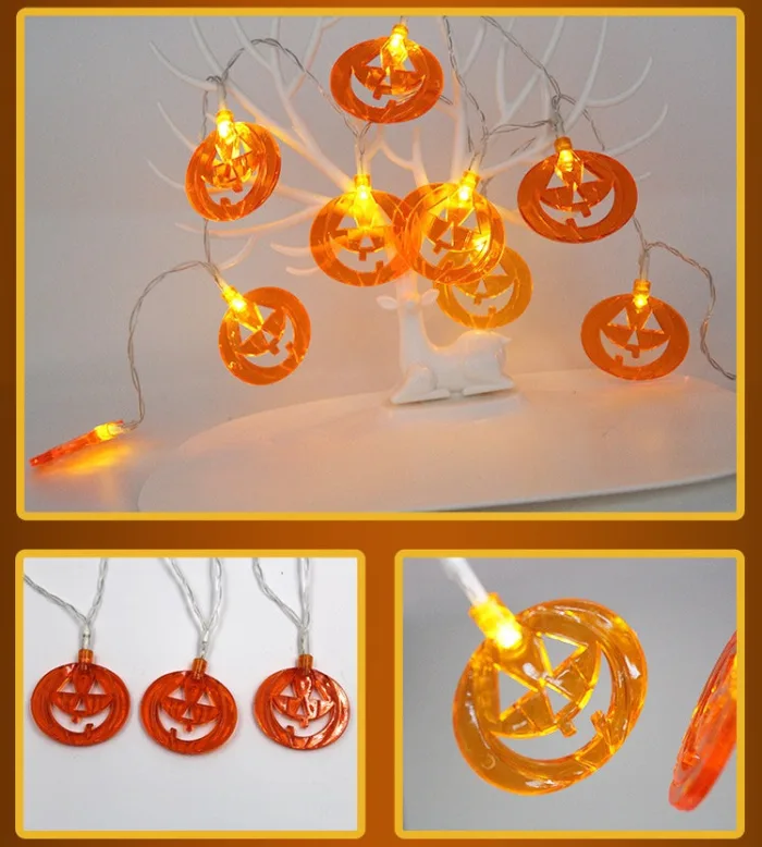 Halloween Decoration Pumpkin  Light  LED String Lights Lantern - Image 8