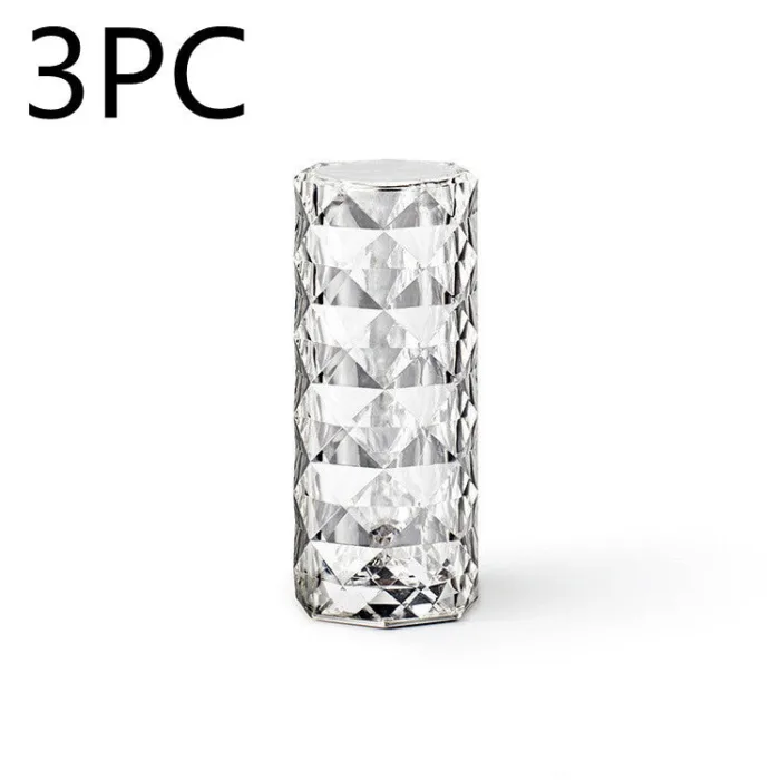 Nordic Crystal Lamp USB Table Lamps Bedroom Touch Dimming Atmosphere Diamond Night Light Rose Projector Lamp Decor - Image 12