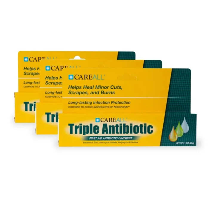 CareAll Triple Antibiotic Ointment 1.0 oz (3 Pack), First Aid Ointment for Minor Cuts, Scrapes, and Burns to Help Prevent Infection, Compare to The Active Ingredients of Leading Brands - Image 6