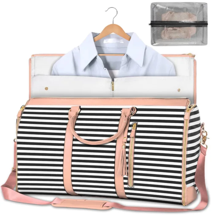 Large Capacity Travel Duffle Bag Women's Handbag Folding Suit Bag Waterproof Clothes Totes - Image 10