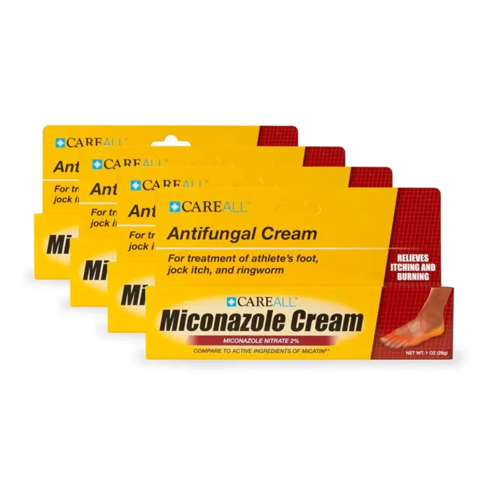 CareAll Miconazole Nitrate 2% Antifungal Cream 1.0 oz. (4 Pack), Cures Most Athlete’s Foot, Jock Itch, Ringworm, Compare to Leading Brand - Image 6