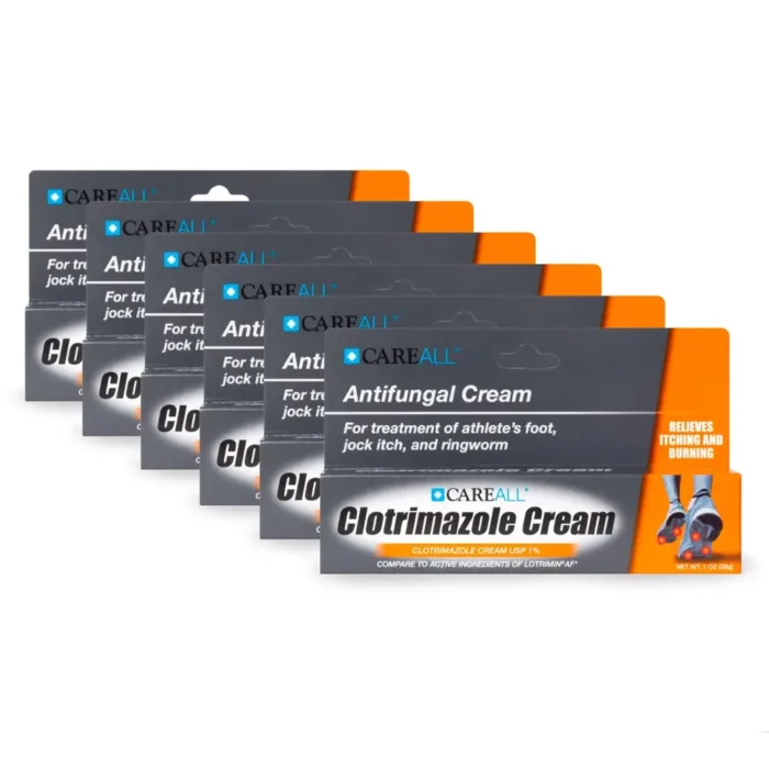 CareAll Clotrimazole Antifungal Cream 1% USP 1.0 oz. (6 Pack), Cures Most Athlete’s Foot, Jock Itch and Ringworm, Sooths and Relieves Itching, Burning and Cracking from These Conditions - Image 6