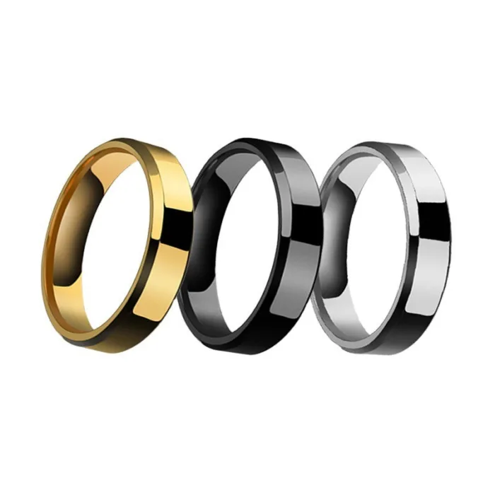 Niche Rings For Men And Women Stainless Steel Couple Rings - Image 5