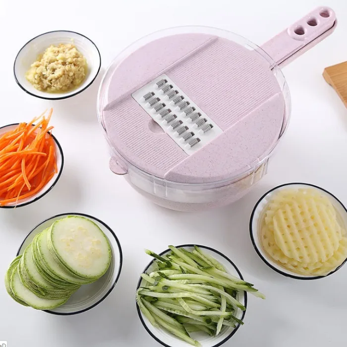 8 In 1 Mandoline Slicer Vegetable Slicer Potato Peeler Carrot Onion Grater With Strainer Vegetable Cutter Kitchen Accessories - Image 13