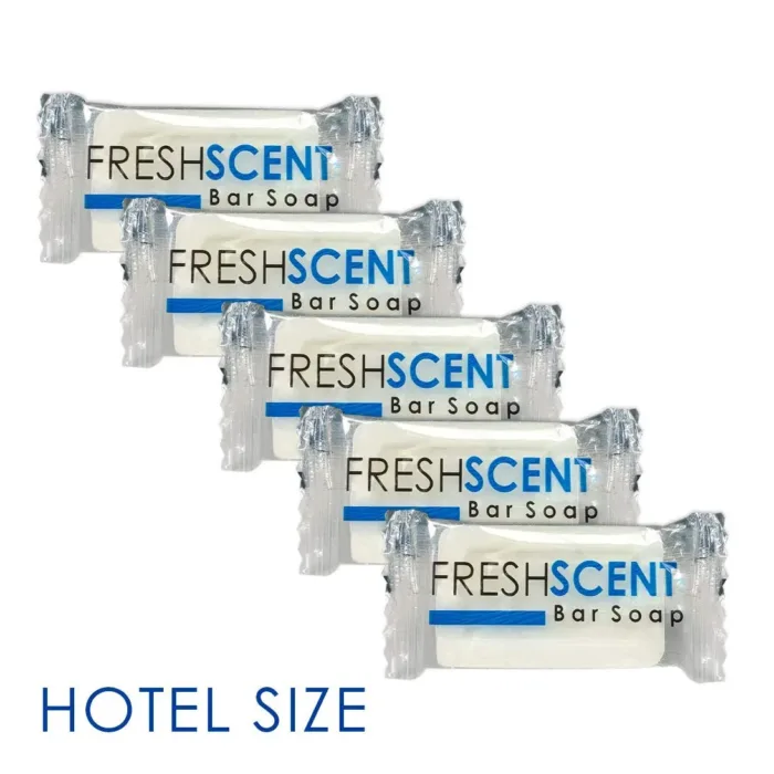 Freshscent 0.5 oz Bar Soap [100 Pack] Hotel Travel Size, Individually Wrapped, Vegetable Based, Bulk Amenities and Toiletries for Hospitality 0.5 Ounce (Pack of 100) - Image 2