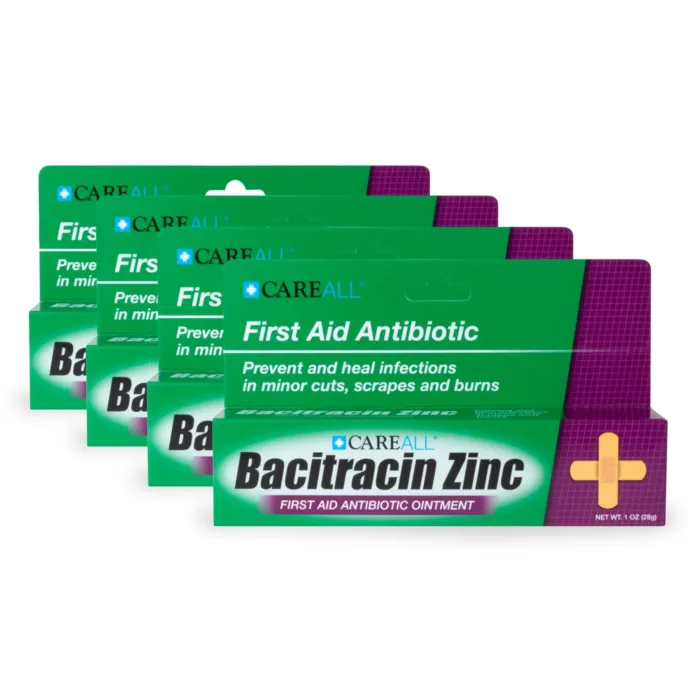 CareAll Bacitracin Antibiotic Zinc Ointment 1oz (4 Pack). First Aid Ointment to Prevent and Heal Infections for Minor cuts, Scrapes and Burns. - Image 5