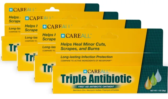 CareAll Triple Antibiotic Ointment 1.0 oz (4 Pack), First Aid Ointment for Minor Scrapes, Cuts, and Burns to Help Prevent Infection, Compare to The Active Ingredients of The Leading Brand - Image 5