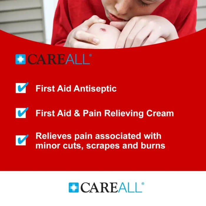 CareAll First Aid Burn Cream 0.9g Packets (Pack of 144) Pain Relieving First Aid Cream for Temporary Relief of Pain from Minor Burns, Cuts, and Scrapes with Benzalkonium Chloride and Lidocaine HCI - Image 8