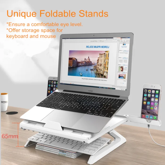 Notebook stand multifunctional folding lifting computer stand - Image 2