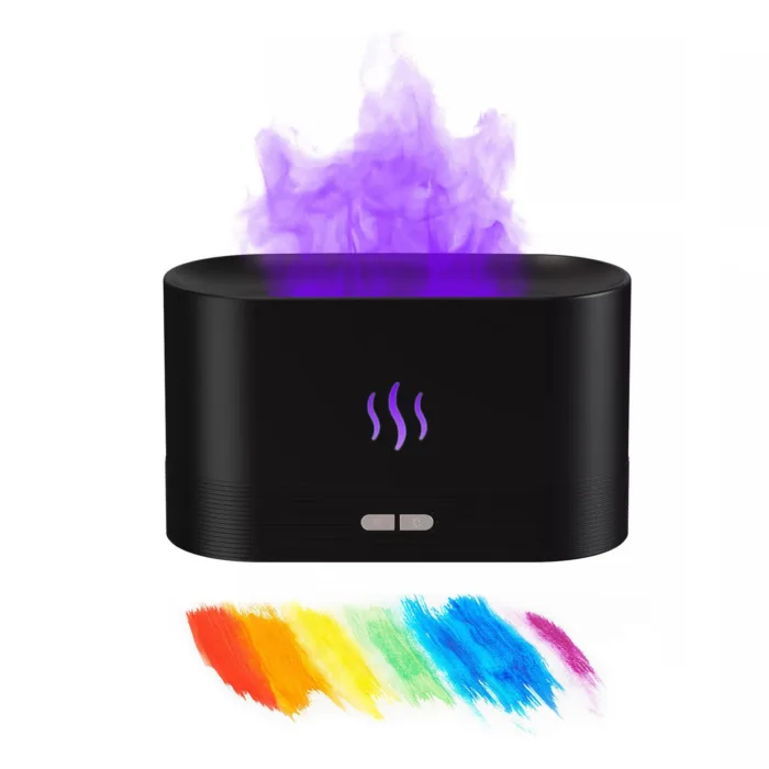 2022 Best Selling USB Ultrasonic Flame Humidifier Led RGB Colorful Essential Oil Fire Flame Aroma Diffuser - Image 8