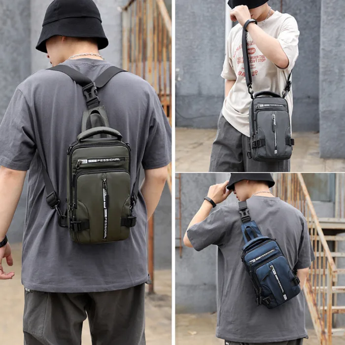 Crossbody Bags Men Multifunctional Backpack Shoulder Chest Bags - Image 2