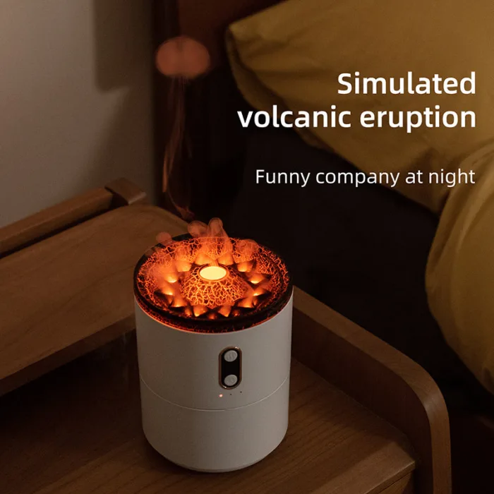 Volcanic Flame Aroma Essential Oil Diffuser USB Portable Jellyfish Air Humidifier Night Light Lamp Fragrance Humidifier - Image 5