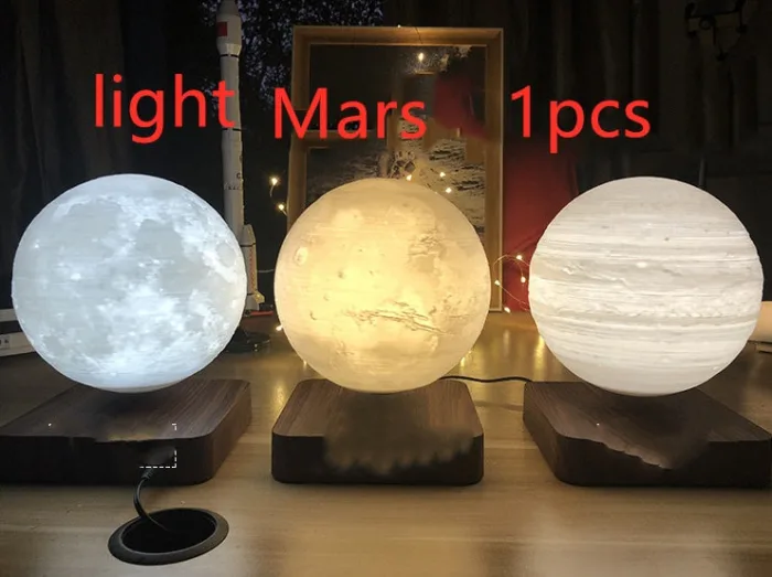 Magnetic Levitation Table Lamp Moon Light 3D Printing Planet Night Light - Image 9